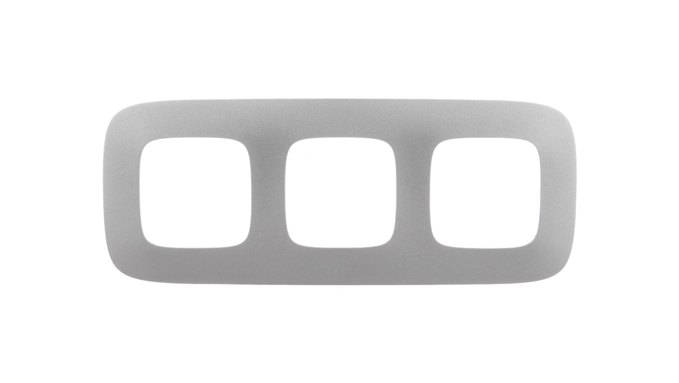 VALENA ALLURE Ramka potrójna aluminium 754393