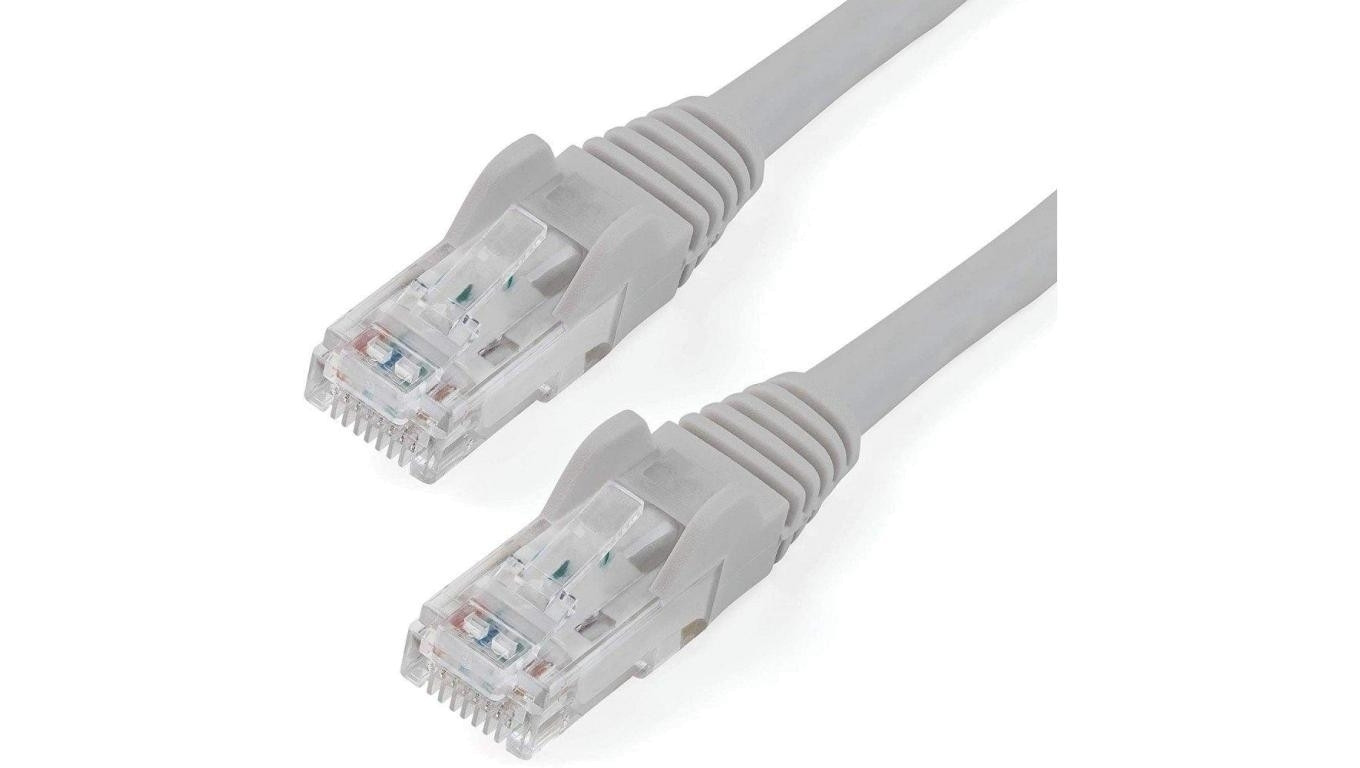 Patch Cord Cat5e UTP 1,5m szary 100 miedź