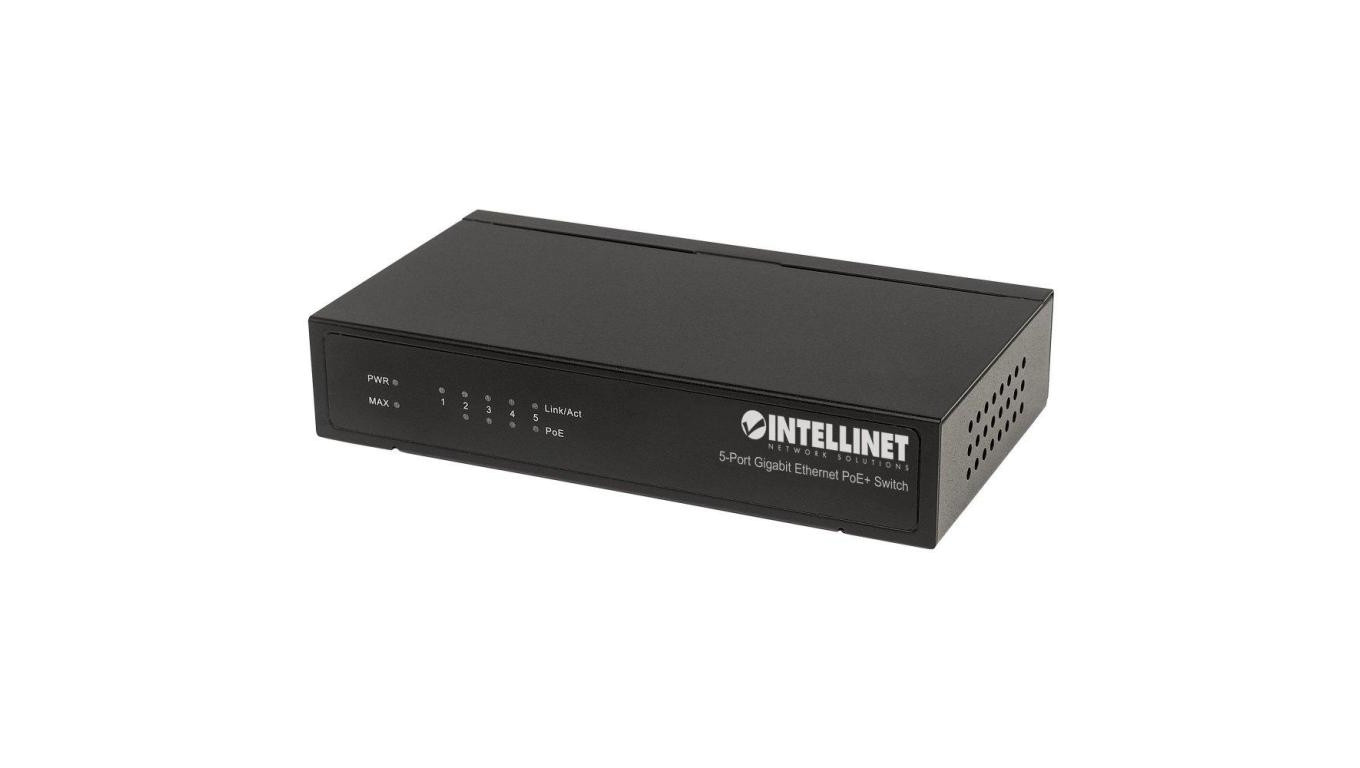 Switch Gigabit 5 portów RJ45 POE+, desktop