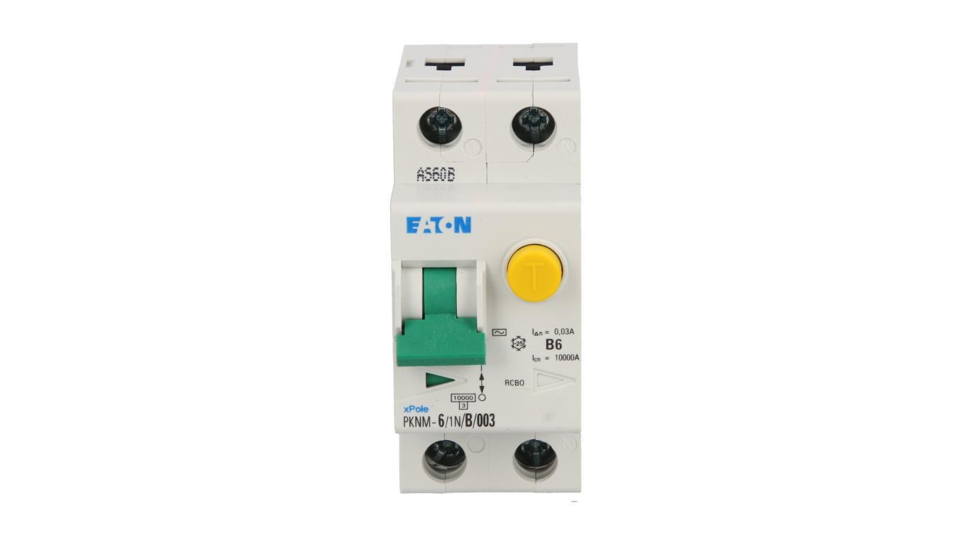 Wyłącznik różnicowo-nadprądowy 2P 6A B 0,03A typ AC PKNM 6/1N/B/003 236007