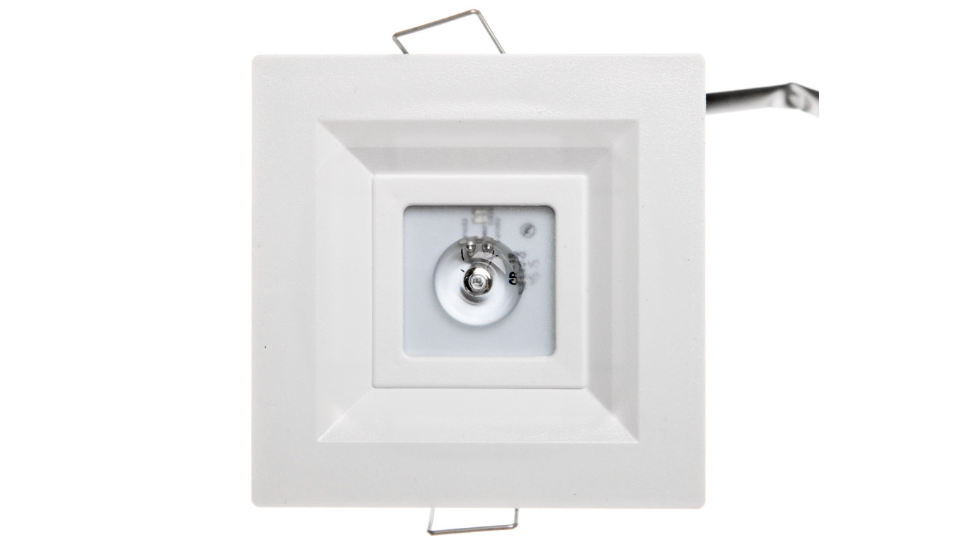 Oprawa awaryjna LOVATO P ECO LED 3W 315lm opt. otwarta 1h jednozadaniowa biała LVPO/3W/E/1/SE/X/WH