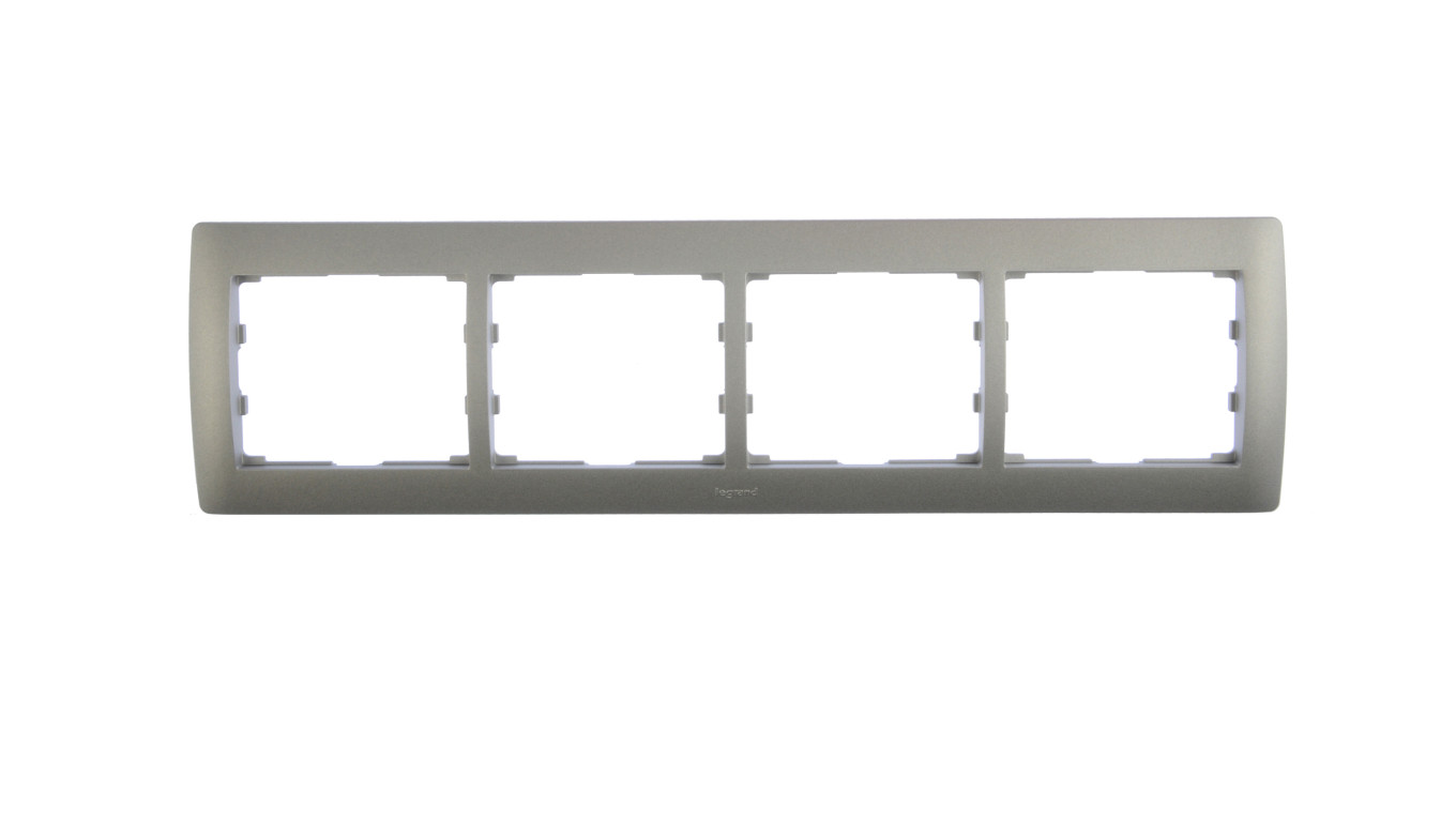 SISTENA LIFE Ramka poczwórna pozioma metalic 771304