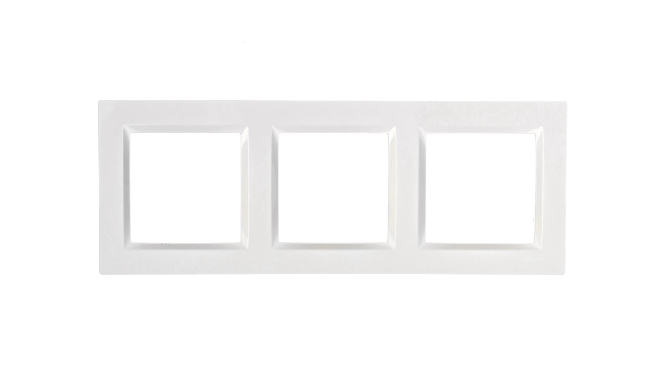 Simon 10 Ramka potrójna biała CR3/11