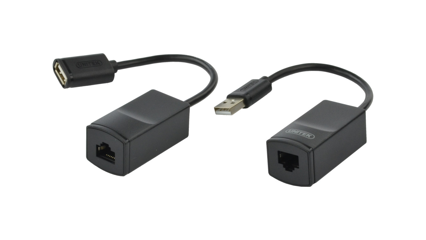UNITEK Przedłużacz USB 1.1 do 60m pod kabel kat.5e, kat.6