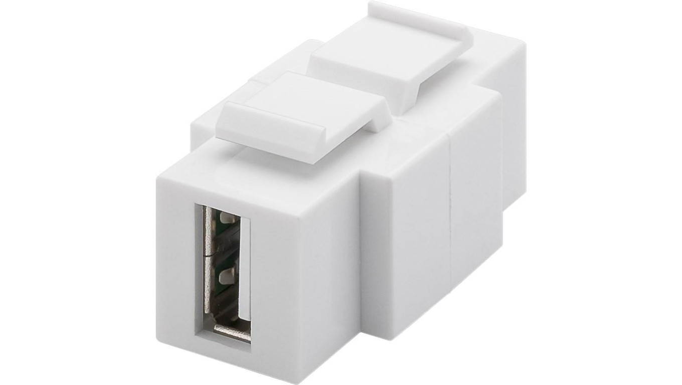 Moduł USB Keystone, z możliwością zabudowy z obu stron