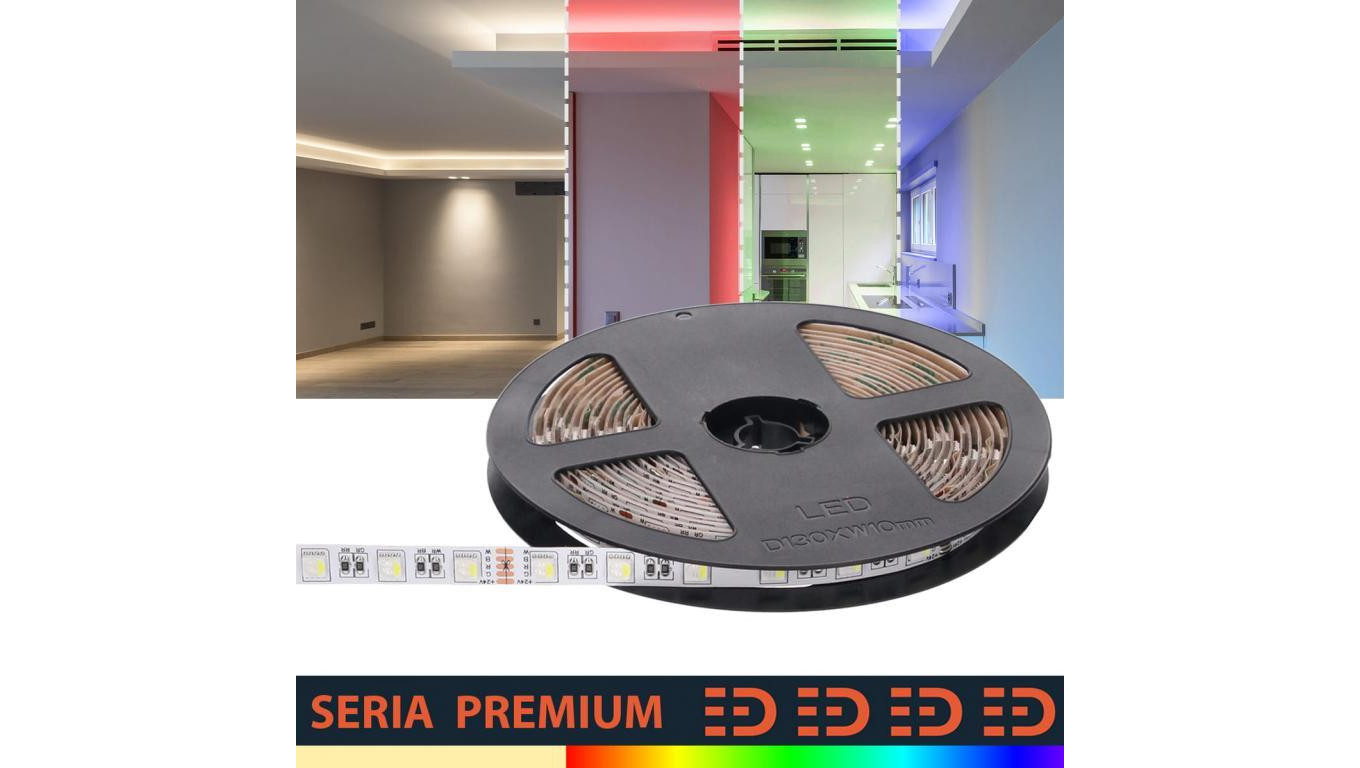 Taśma Premium 24V 60led RGB+NW 4w1 SMD5050 (10) PL5Y