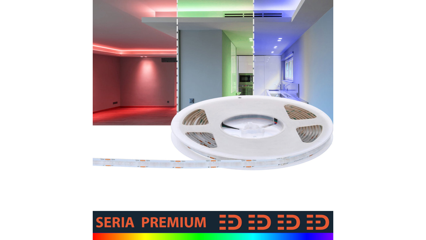 Taśma Premium 12V COB 576led RGB (5)