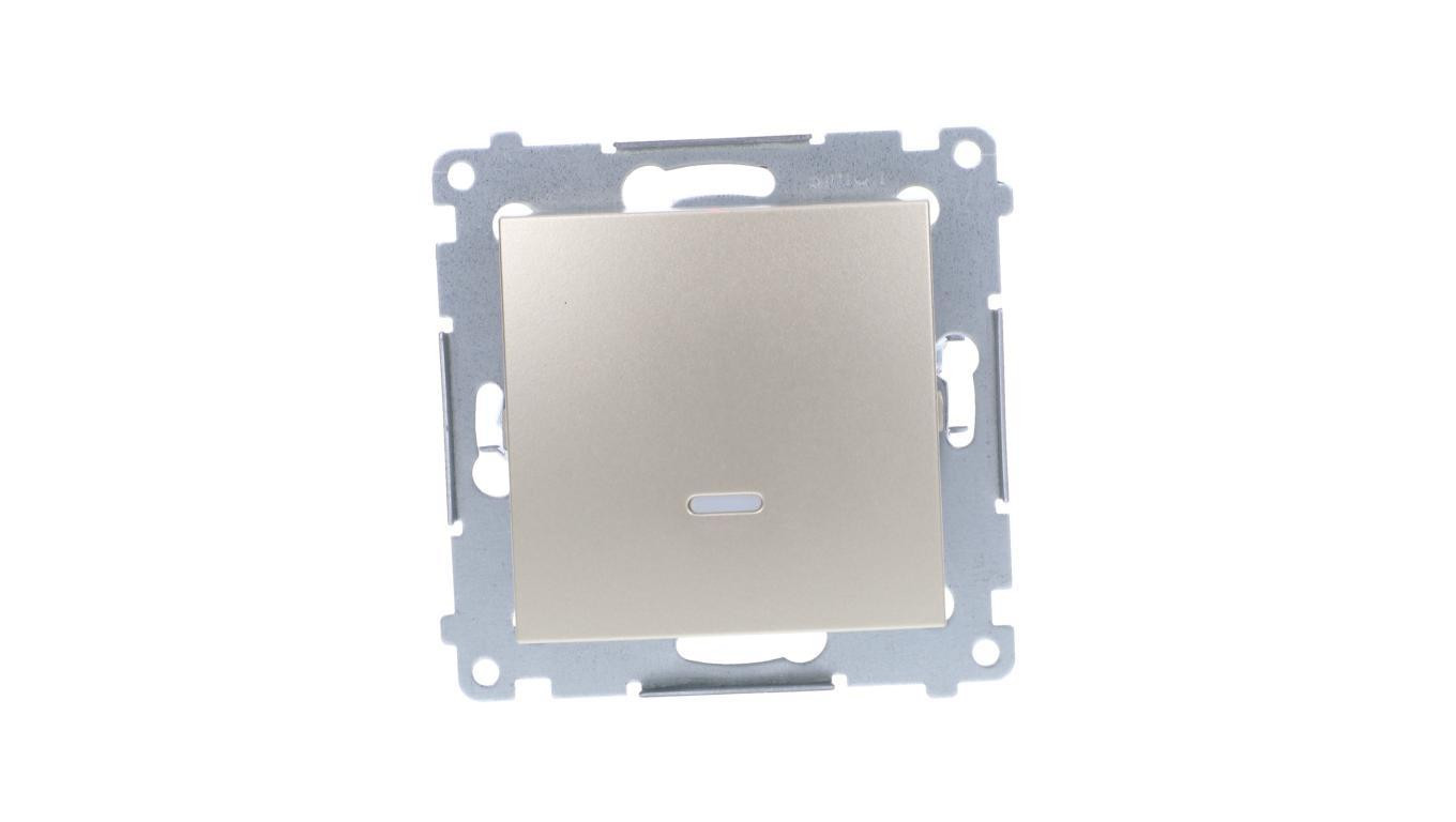 Simon 54 Łącznik jednobiegunowy, szybkozłącza, złoty mat DW1ZL.01/44