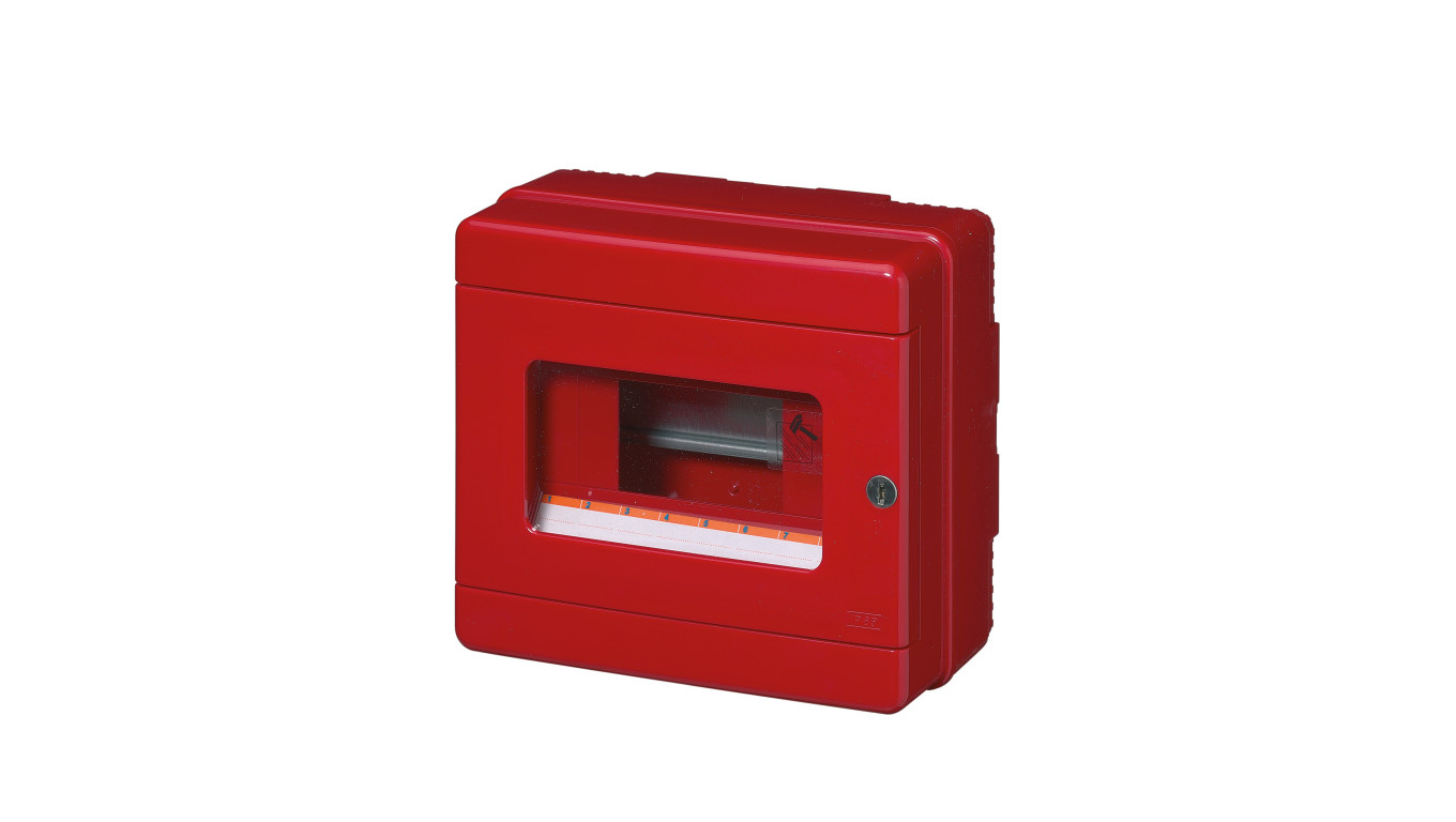 Przycisk ppoż. - obudowa 1x8 200x180x100 czerwony IP65 EC64008