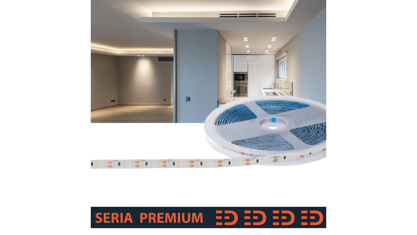 Taśma Premium IP63 12V 120led 4000K SMD2835 Ra90 (5)