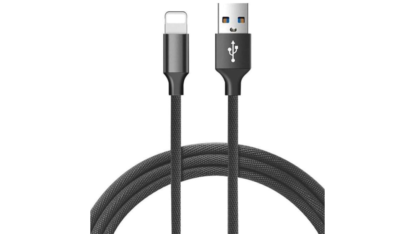 Kabel USB - Lightning szary 1,5m VA0005 VAYOX