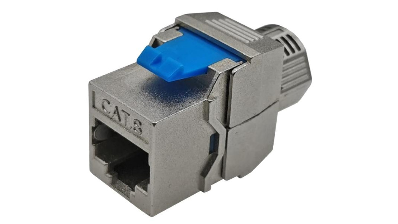 Moduł keystone RJ45 STP kat.8.1 UPoE ekranowany beznarzędziowy WireArte