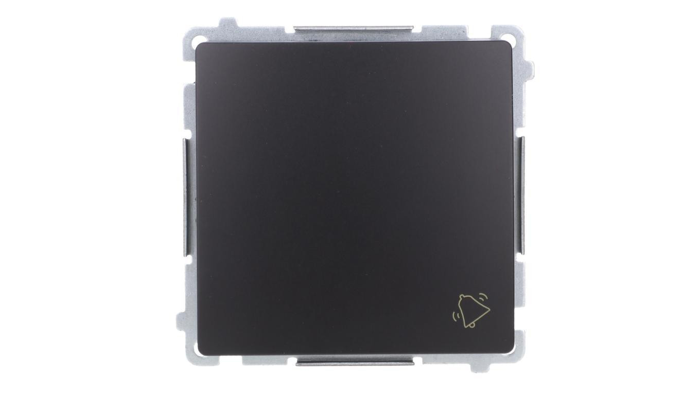 Simon Basic Przycisk dzwonek (moduł) 10AX, 250V, szybkozłącza, czarny BMD1.01/49