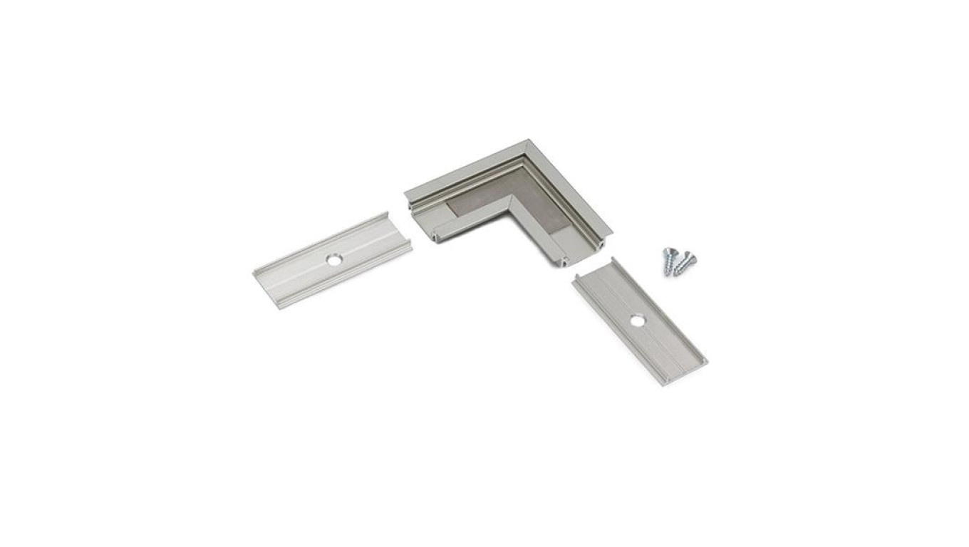 Profil led Groove10 narożnik kątownik srebrny anodowany wpuszczany do frezu meblowy 76530020