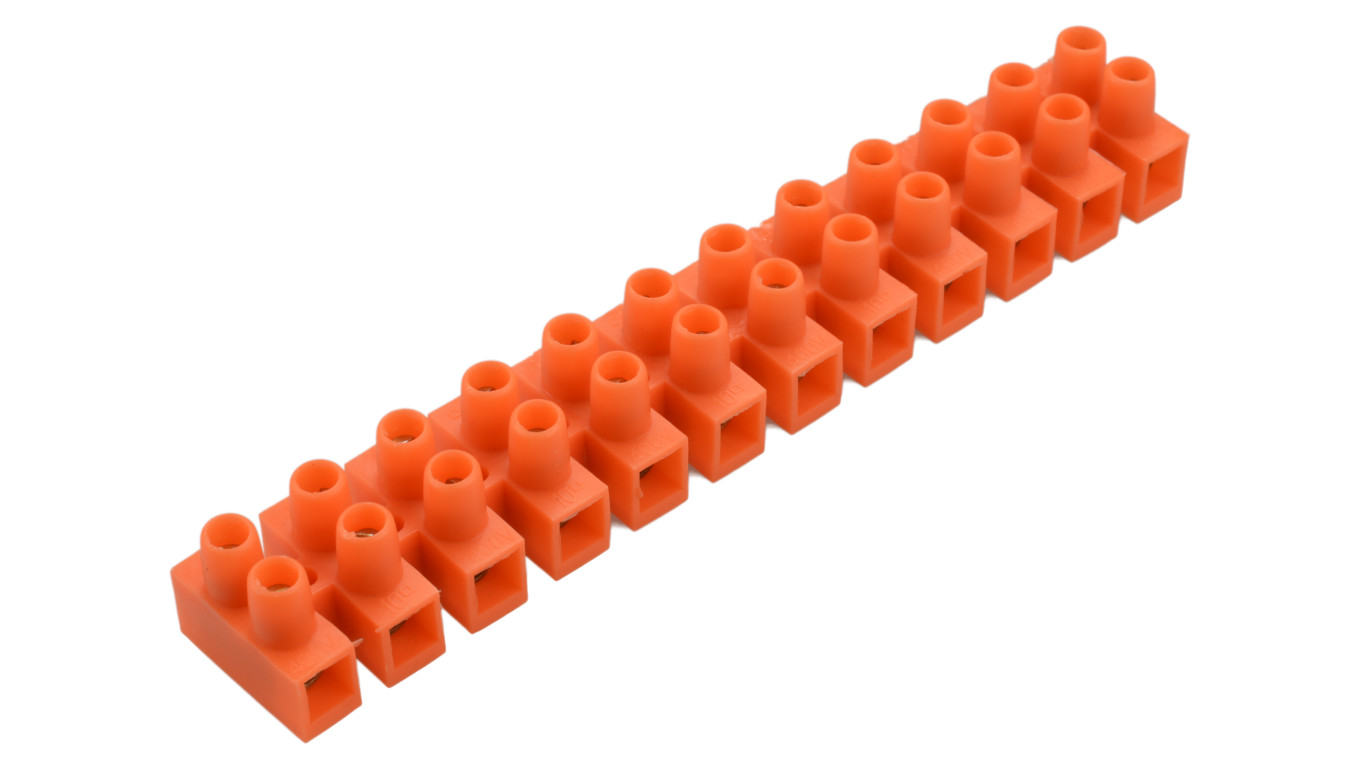 Listwa 12-torowa 10mm2 400V pomarańczowa