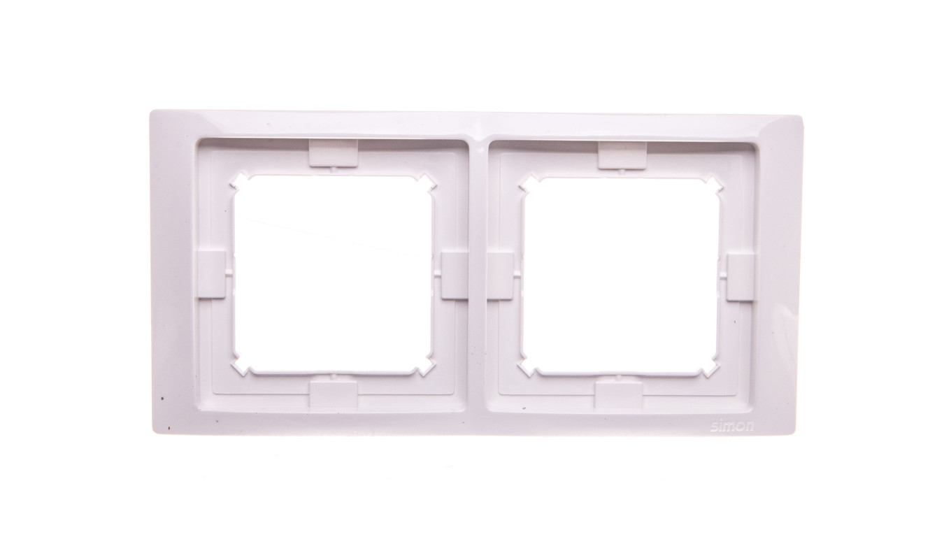 Simon Basic Neos Ramka podwójna IP44 z kompletem uszczelek biała BMRC2B/11