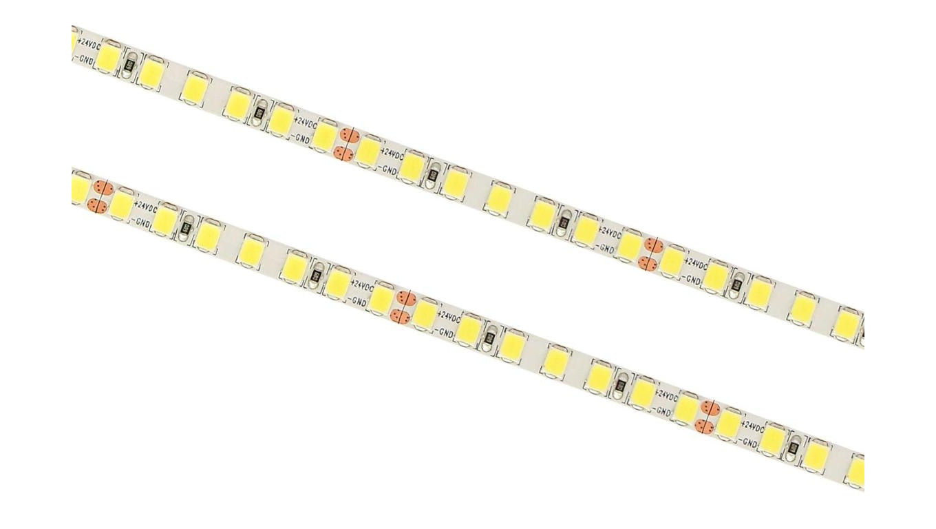Taśma 168LED/m 1m 24V 17W 6000K IP20 2400lm Ra80 5mm SCS-168-CW-24