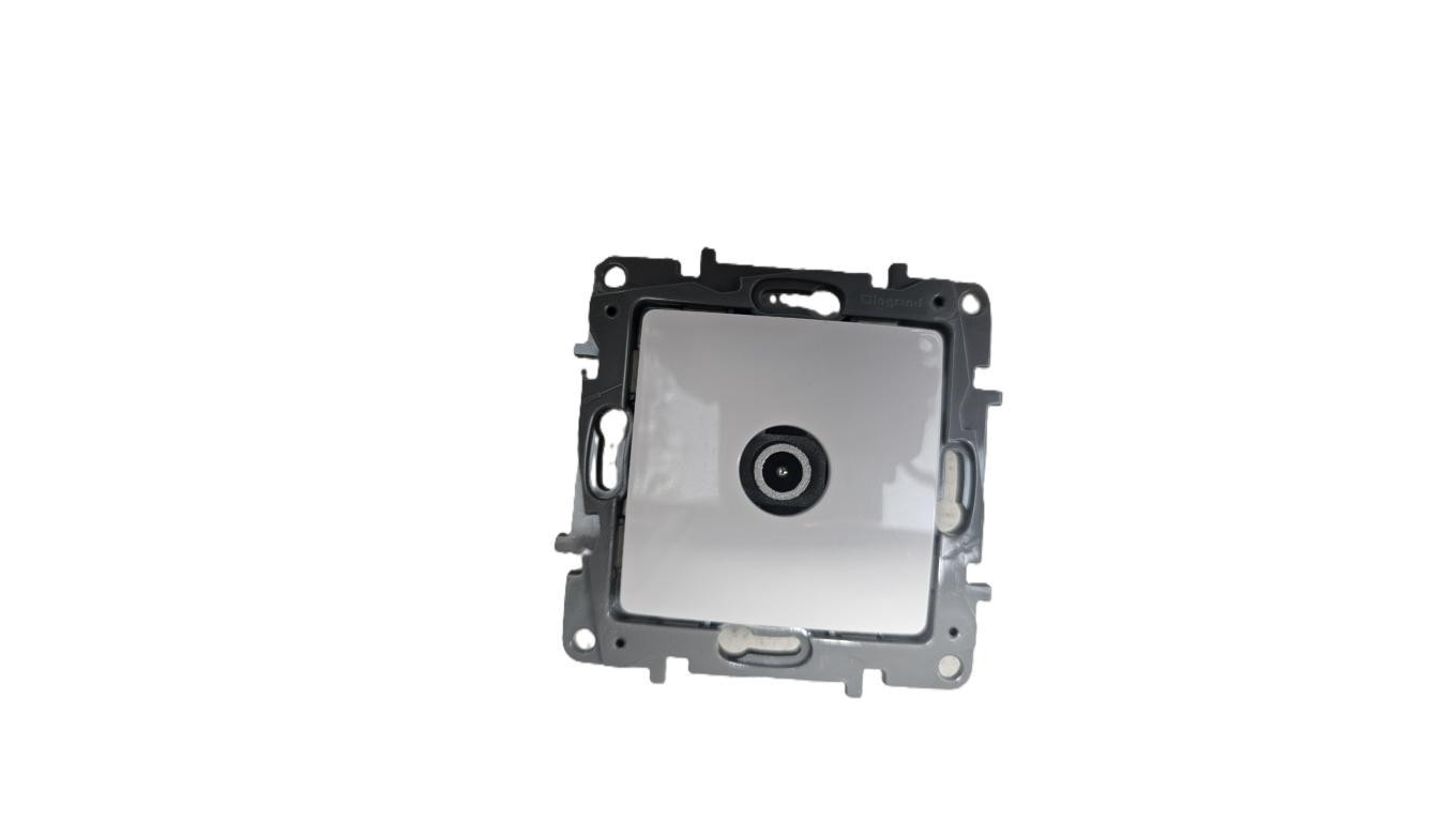 Niloe gniazdo przelotowe tv białe 664553 legrand