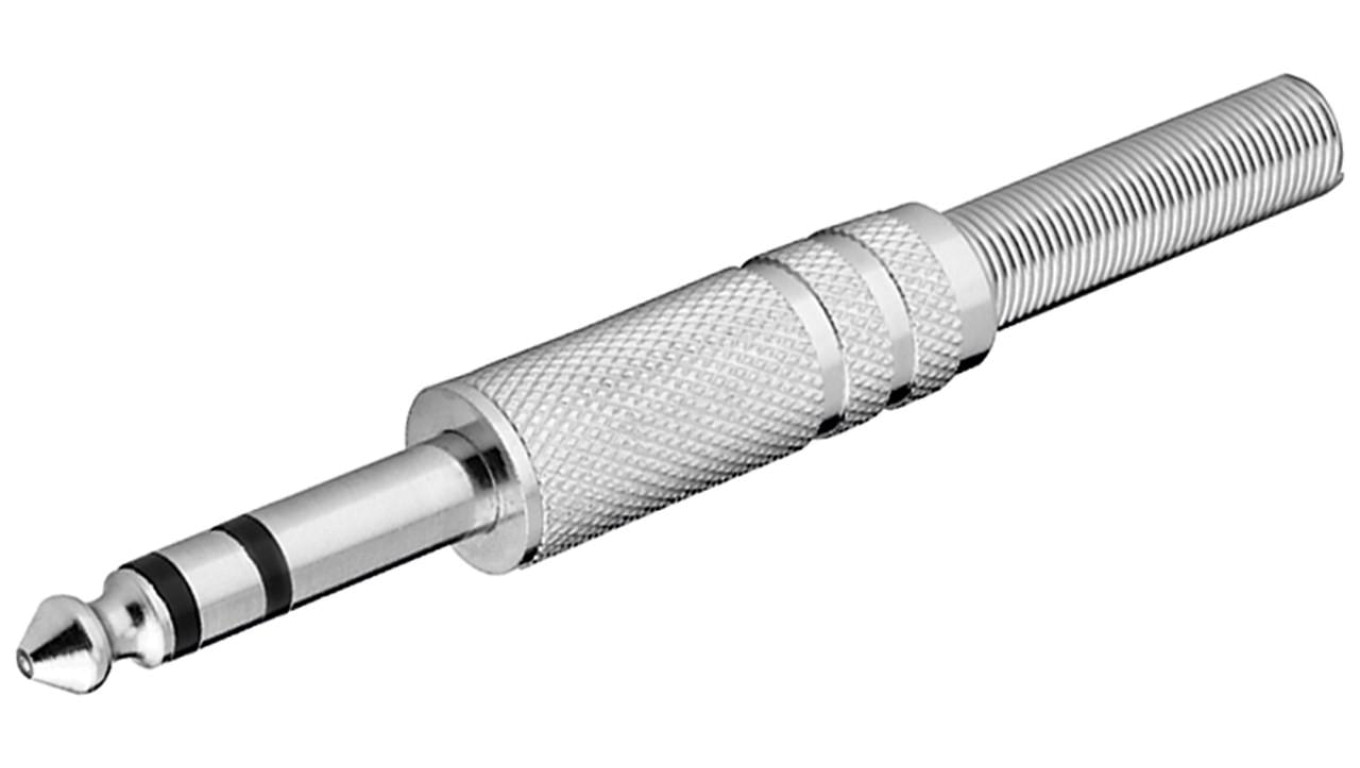 Wtyk jack - 6,35 mm - stereo