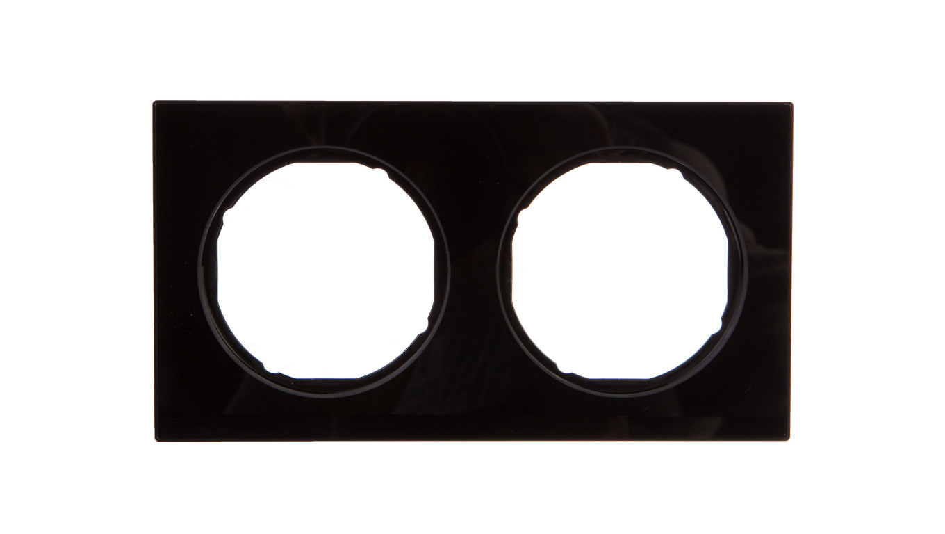 Berker R.3 Ramka podwójna szkło, czarna 10122216