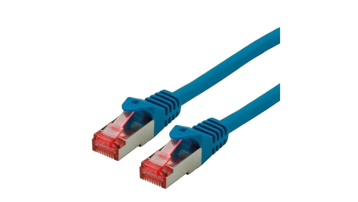 ROLINE S/FTP Patchcord Cat.6 Component Level, LSOH, niebieski, 15.0 m