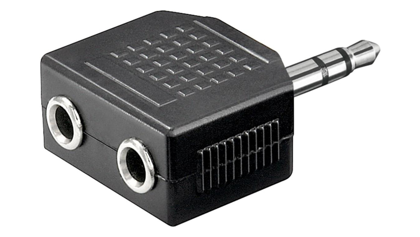 Adapter do słuchawek AUX, złącze jack 3,5 mm 1 na 2 - Połączenie typu Wtyk jack 3,5 mm (3-pinowy, stereo)