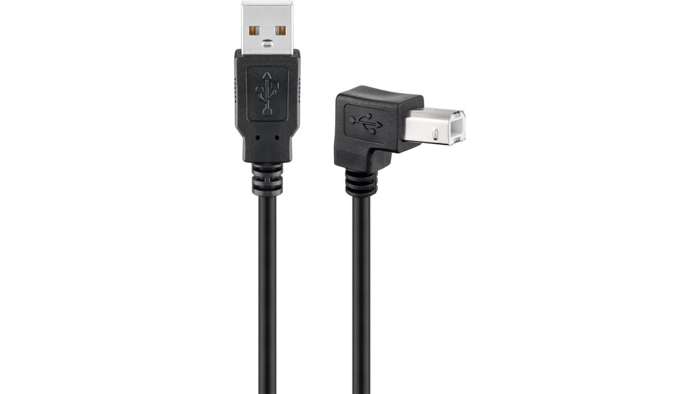 Kabel USB 2.0 Hi-Speed, czarny - Długość kabla 2 m