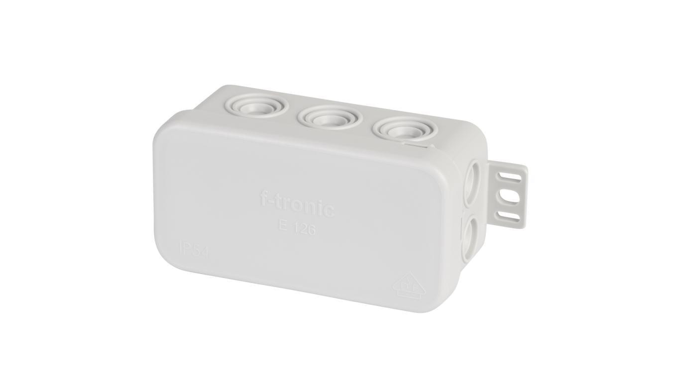 Puszka instalacyjna natynkowa typu KLIK 85x44x40mm hermetyczna IP54 szara E126 F-TRONIC