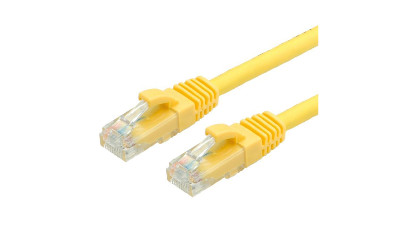 VALUE Kabel krosowy UTP kat. 6 (klasa E), LS0H, żółty, 10 m