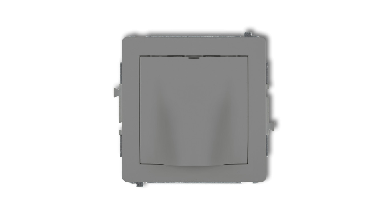 DECO Mechanizm wypustu kablowego szary mat 27DWPK