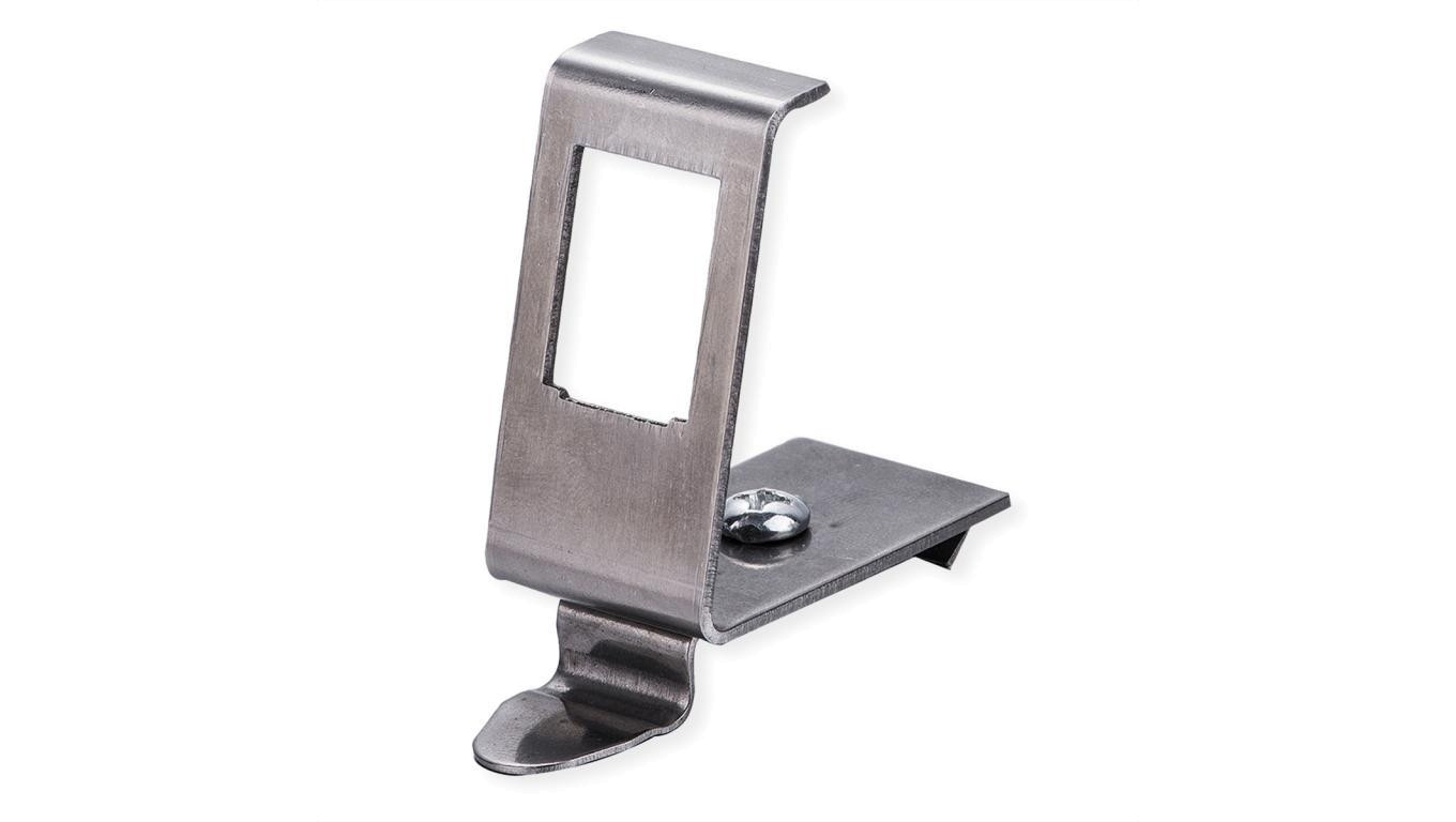 Adapter ROLINE na szynę DIN, pusty, na 1 złącze keystone