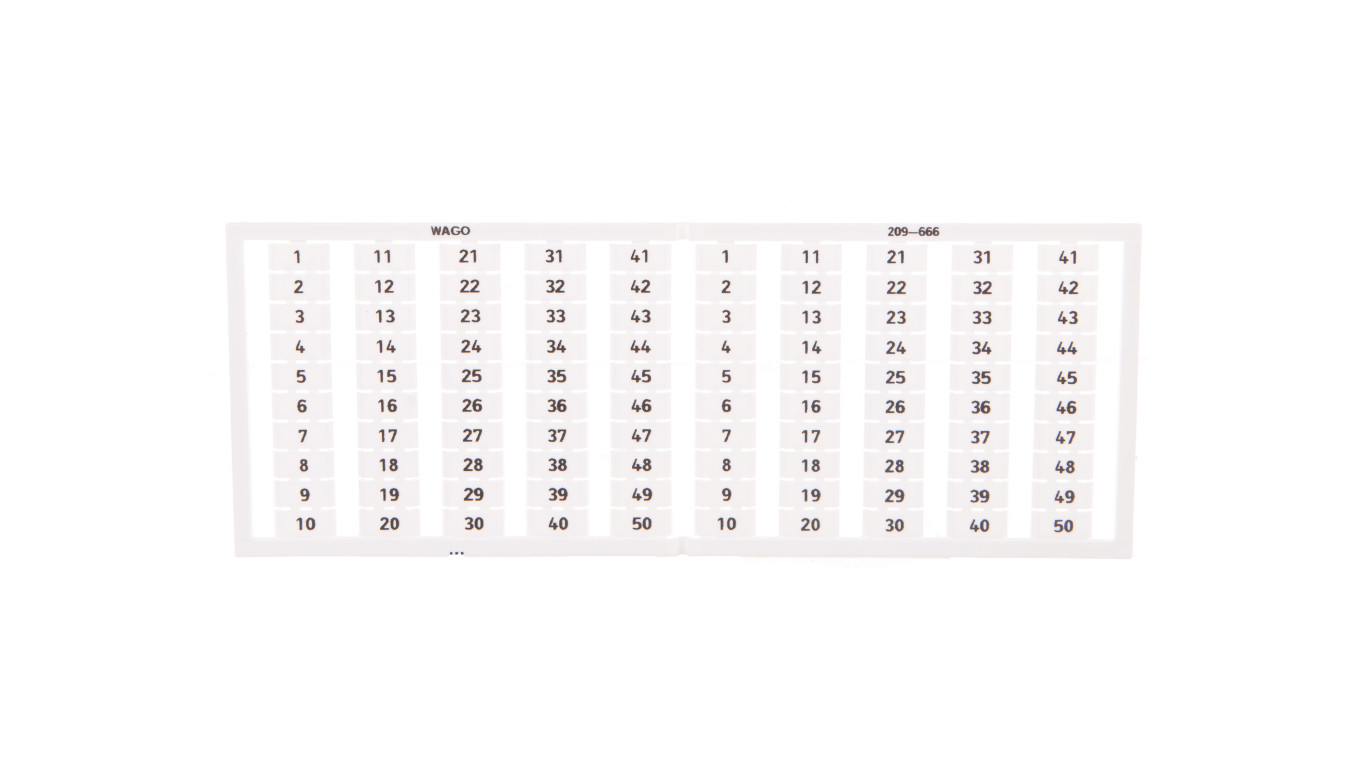 Ramka z oznacznikami 2x 1-50 209-666 /5szt./