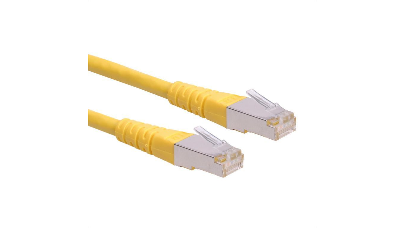 Kabel krosowy ROLINE kat. 6 (klasa E) S/FTP (PiMF), żelowy, 1 m