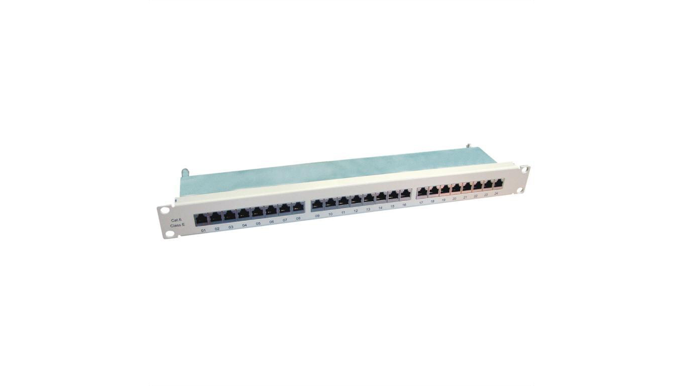 VALUE Patch panel kat. 6 (klasa E) 19, 24 P, ekranowany, szary