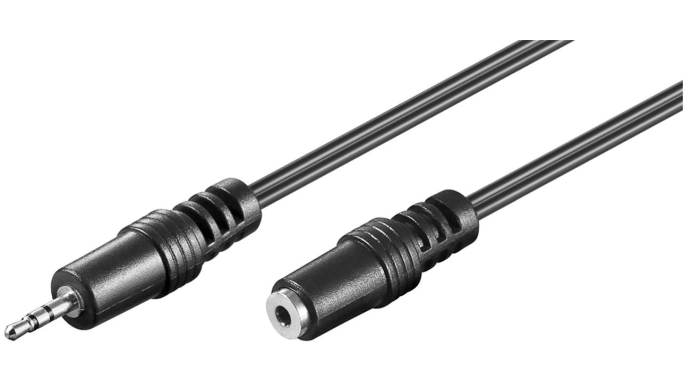 Przedłużacz audio AUX, 2,5 mm stereo - Długość kabla 2 m