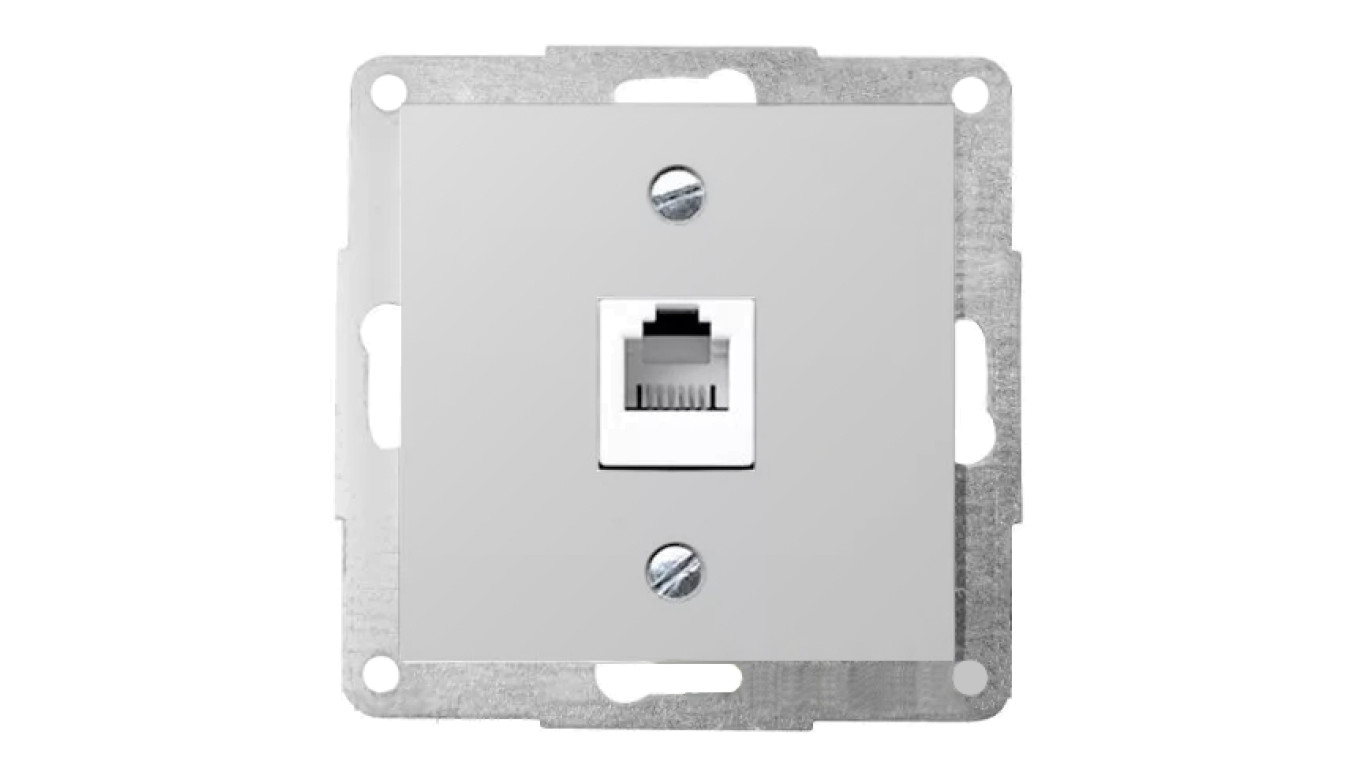 POLO FIORENA metal. Gniazdo telefoniczne 1xRJ12