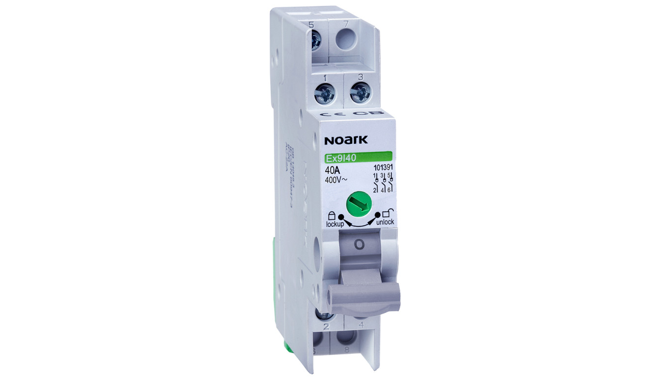 Rozłącznik izolacyjny modułowy 3-fazowy 1-polowy 400V 40A NOARK
