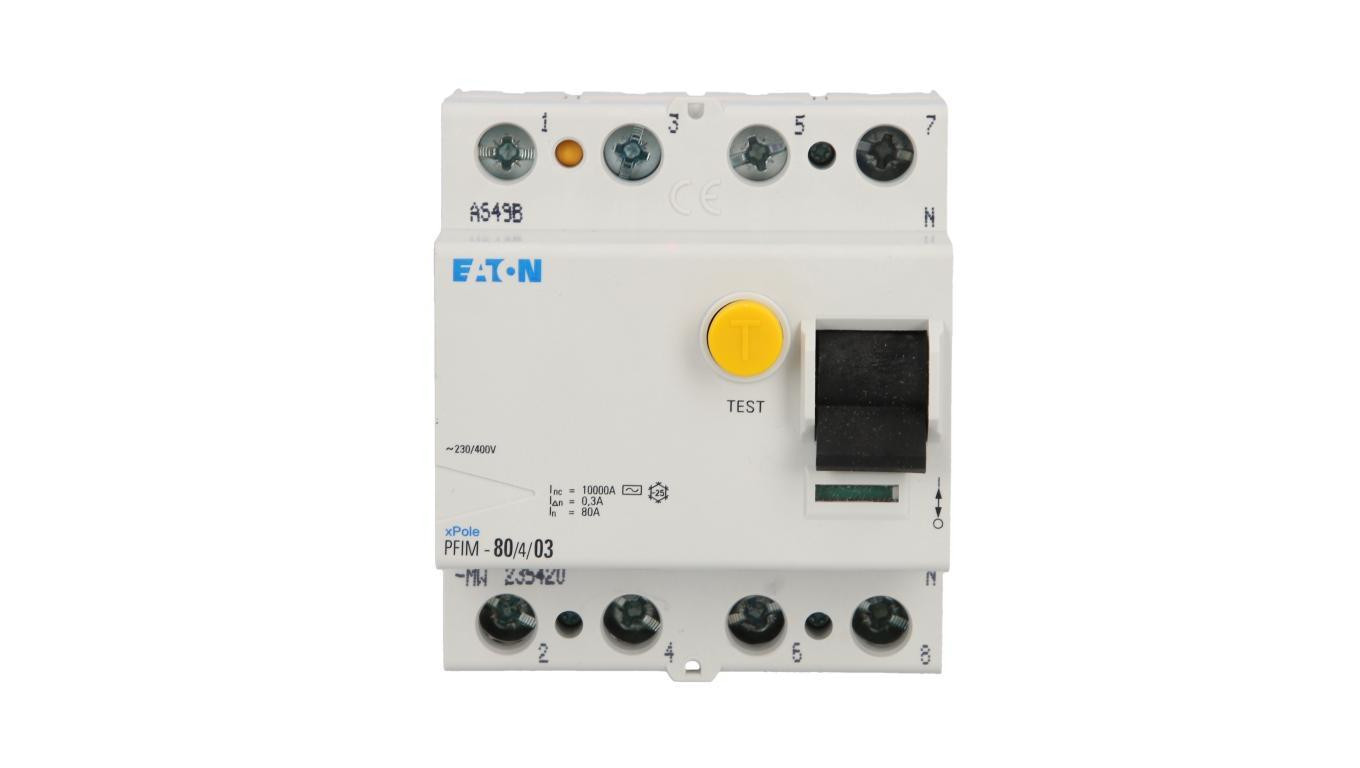 Wyłącznik różnicowoprądowy 4P 80A 0,3A typ AC PFIM-80/4/03-MW 235420