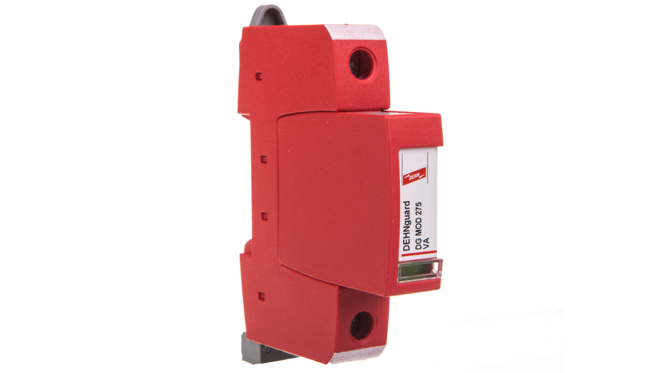 Ogranicznik przepięć Typ T2 1P 10kA 1,5kV ( warystor szeregowo z iskiernikiem - brak prądu upływu) DEHNguard S 275 VA FM 95208