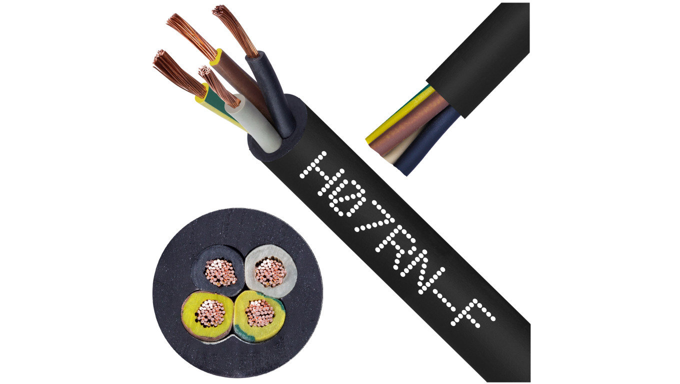 Przewód w gumie H07RN-F / ONPD 4x1,5 450/750V Elektrokabel /50m/