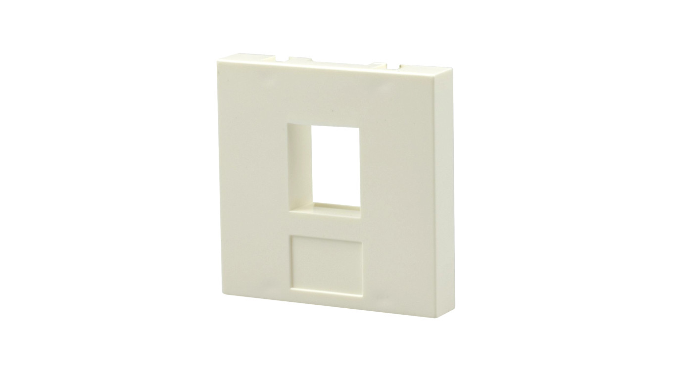 Adapter keystone pojedynczy 2M 45x45 biały Mediabox