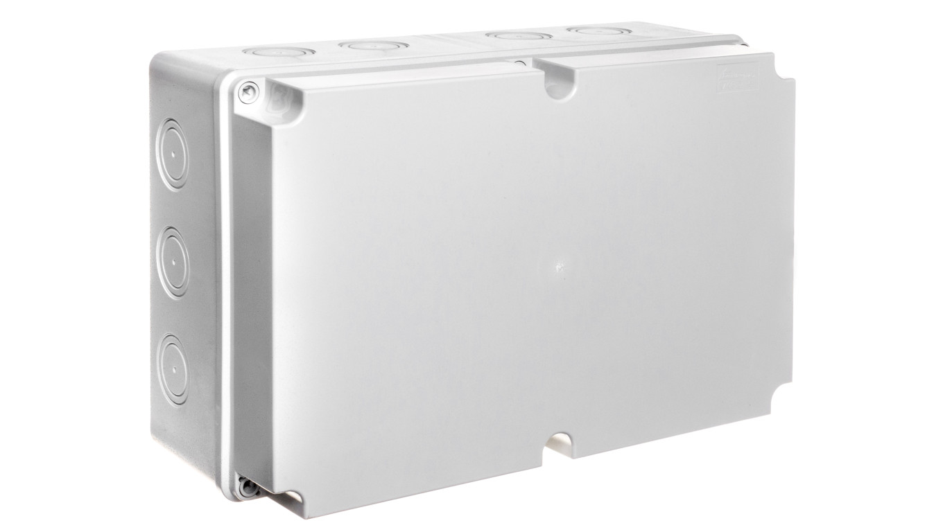 Puszka n/t hermetyczna pusta z osłabieniami 348x228x142 IP65 szary PH-5A.2 28.52