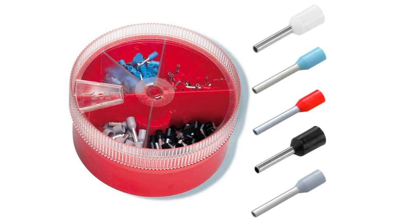 Asortyment końcówek tulejkowych, 4 - 6 - 10 - 16 mm²