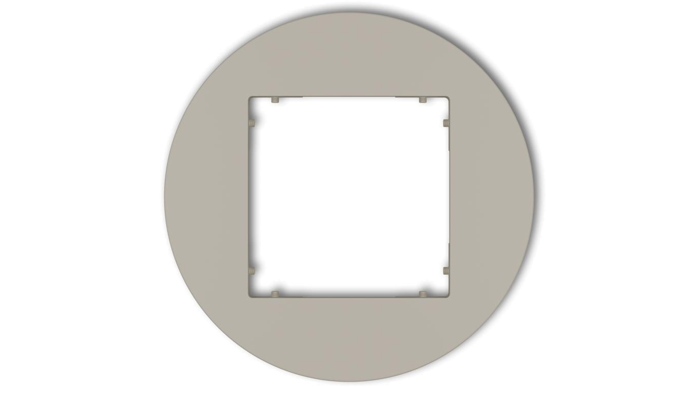 MINI Ramka uniwersalna pojedyncza okrągła z tworzywa taupe 60MRTO-1