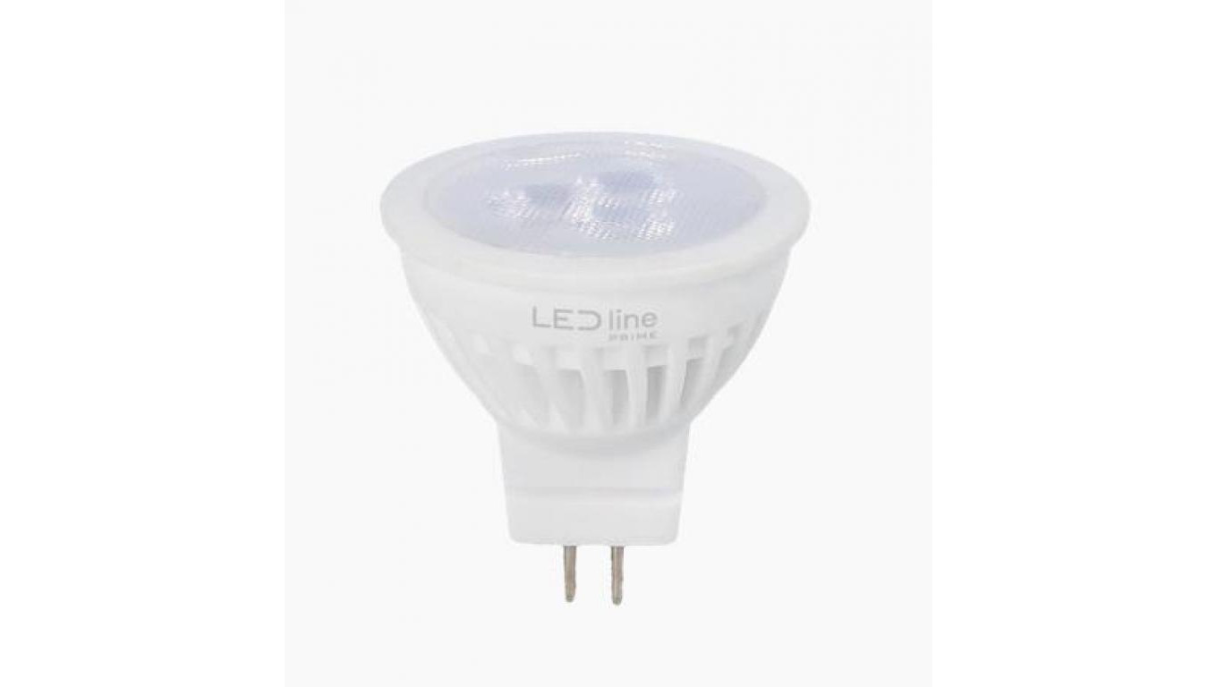 LED line PRIME żarówka LED MR11 3W 2700K ciepła 330lm 10-14V AC/DC CERAMICZNA 38st. 5 lat gwar.