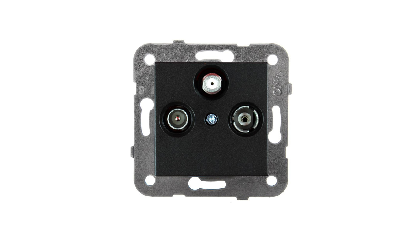 Panasonic NOVELLA Gniazdo TV-SAT-R końcowe czarne 92105541M