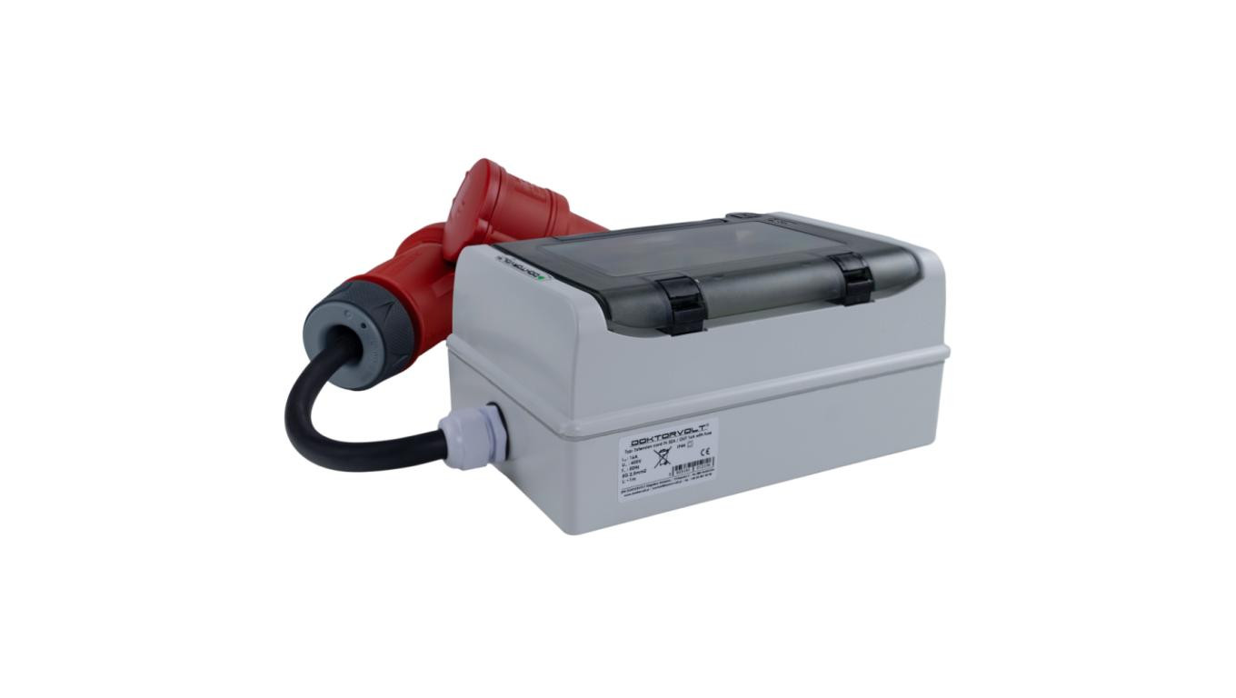 Adapter przejściowy zabezpieczający 32A/5 na 16A/5P 1m C16A 2106